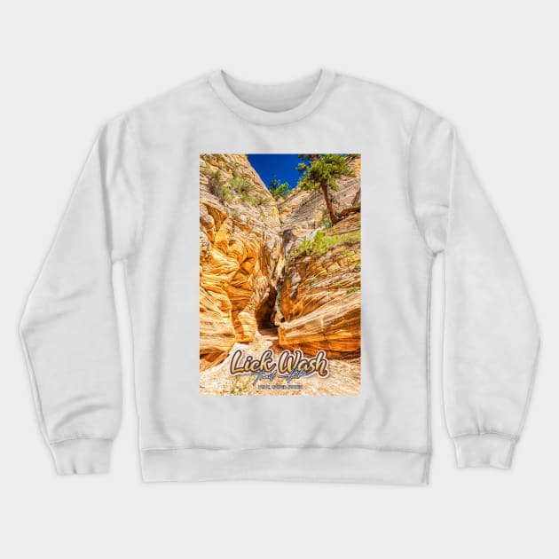 Lick Wash Trail Hike Crewneck Sweatshirt by Gestalt Imagery